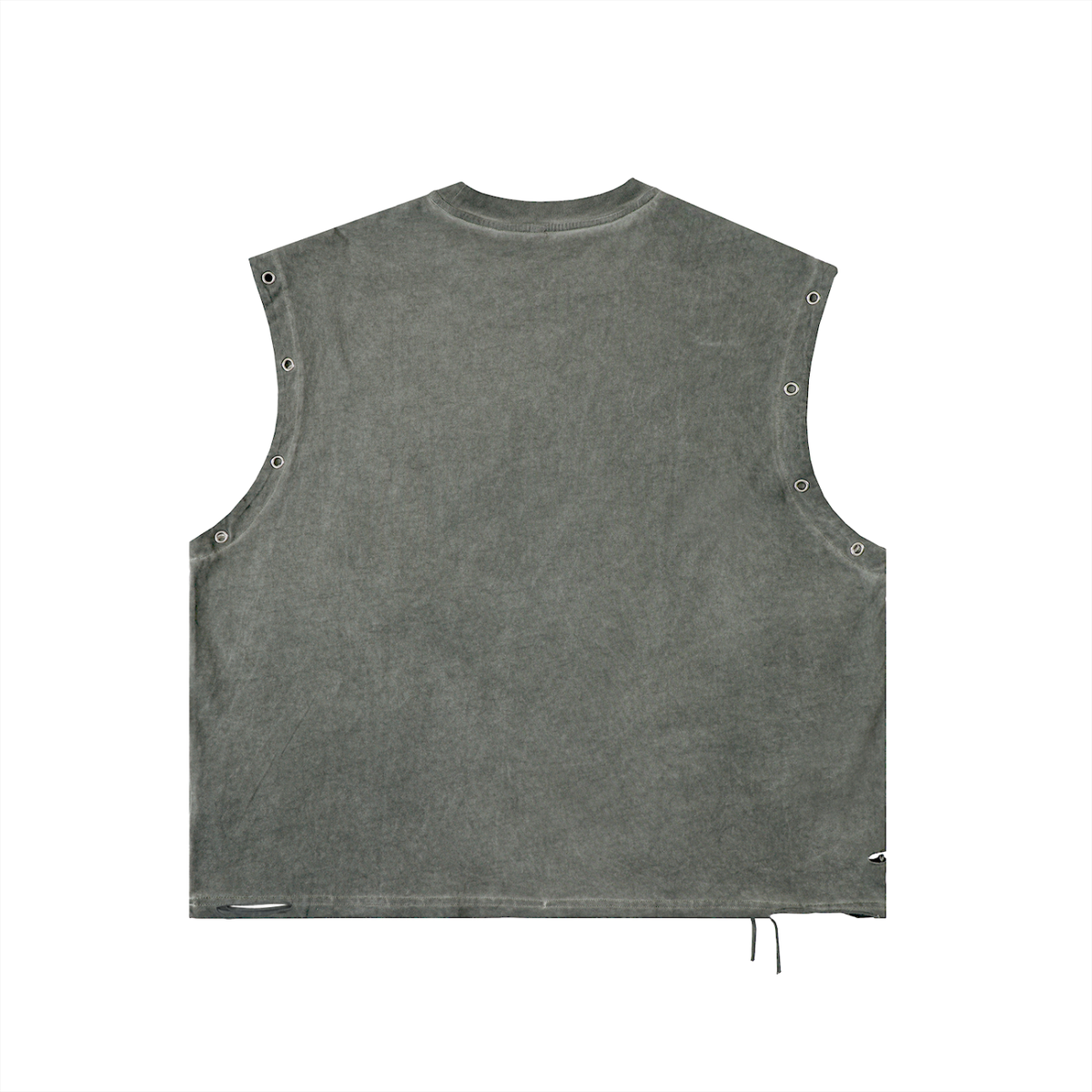 CHROME Distressed Grommet Eyelet Tank Top