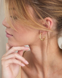 Woven Braided Hoop Earrings