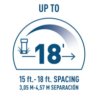 18-ft. Adjustable Pattern Spray Sprinkler Nozzle 53585
