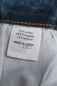 American Flag Patched Distressed Jeans