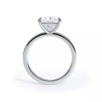 2.00 CTW AGI Certified Lab Grown Diamond Solitaire Engagement Ring – G-VS Clarity, 14K White Gold