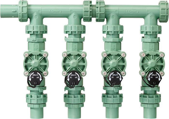 4-Valve Preassembled Manifold with PVC adapters 57257
