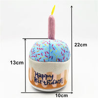 Cute Dog Birthday Cake Plush Toy