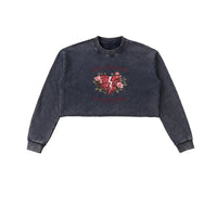 “She Survived Still Blooms” Cropped Sweatshirt