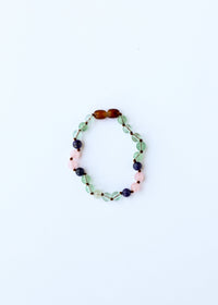 Fluorite + Lapis Lazuli + Rose Quartz || Gemstone Anklet or Bracelet
