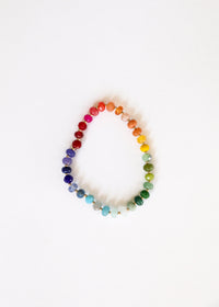 Natural Gemstone Bracelet + 14k Gold Filled Toggle : Key West