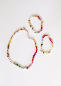 Natural Gemstone Bracelet + 14k Gold Filled Toggle : Sandbar