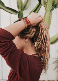Turquoise Jasper :14k Gold Filled Sun + Moon || Adult Bracelets