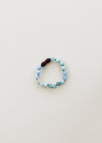 Amazonite + Aquamarine + Fluorite || Gemstone Anklet or Bracelet