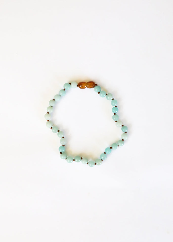 Pure Gemstone + Amazonite || Anklet or Bracelet