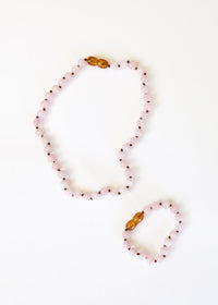 Pure Gemstone + Rose Quartz || Anklet or Bracelet