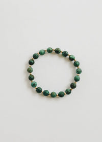 Turquoise Jasper :14k Gold Filled Sun + Moon || Adult Bracelets