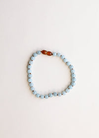 Pure Gemstone + Aquamarine|| Anklet or Bracelet