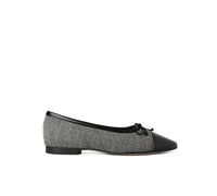 Handmade Menina Step Amelie Tweed shoes with stylish tweed fabric, classic design, and leather sole, made in Spain.