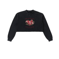 “She Survived Still Blooms” Cropped Sweatshirt