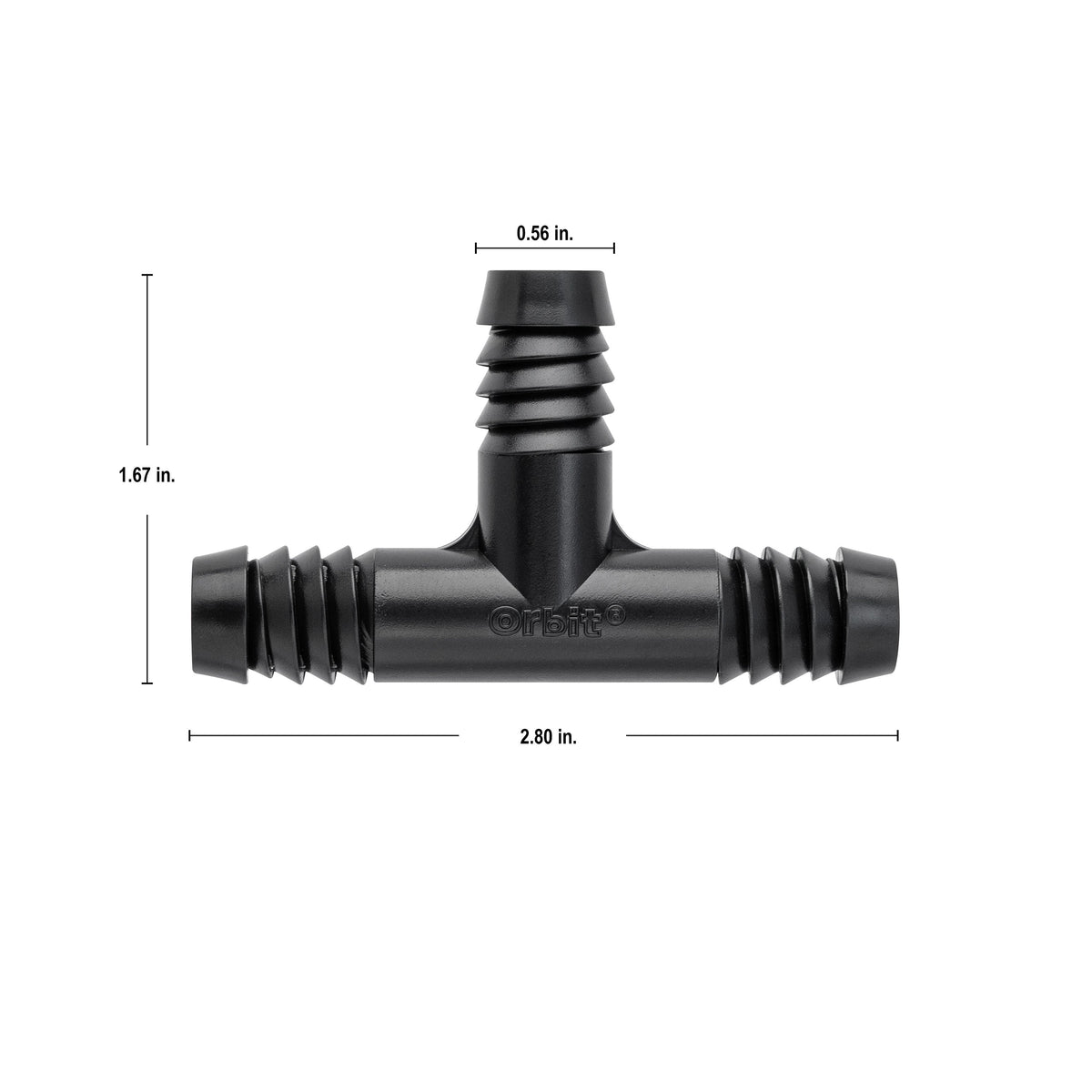 1/2" Barb Riser Flex Pipe Tee 94350