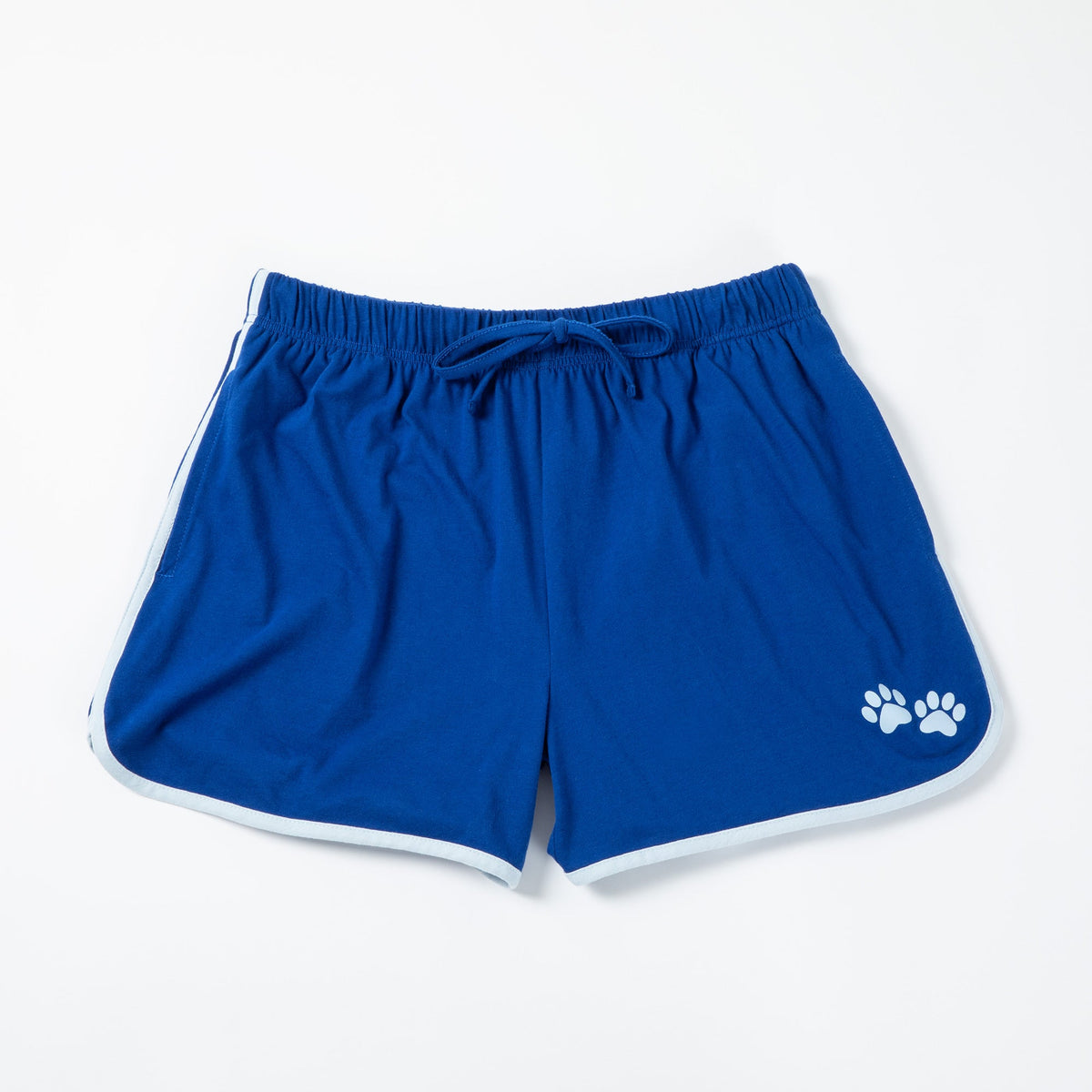 Paw Print Accent Trim Shorts