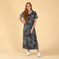 Tie-Dye Paw Print Maxi Dress