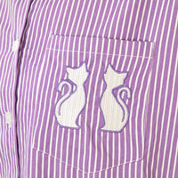 Pinstripe Pet Short Sleeve Button Up Shirt
