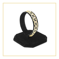 14K gold filled Mariner diamond-cut chain bracelet with lobster claw clasp, 8.5 inches, men's jewelry by JB Jewelry BLVD