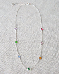 Silver Pop of Color Necklace