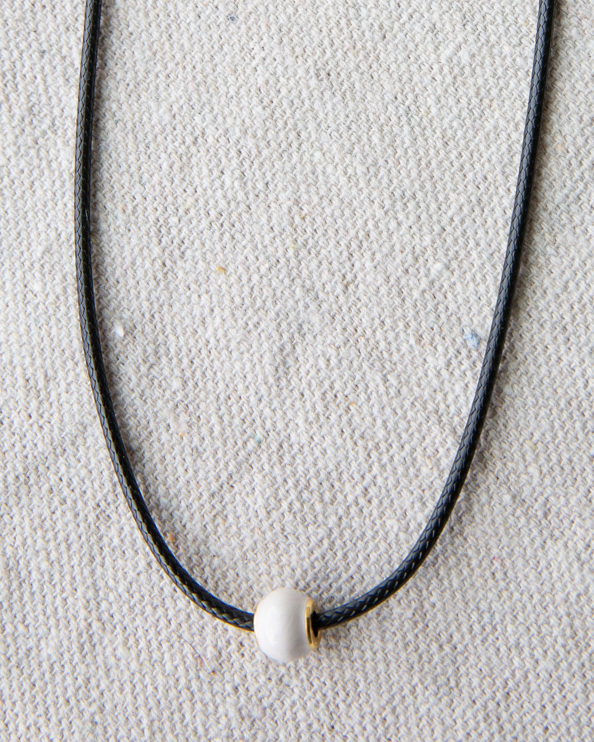 Pearl and Cord Necklace
