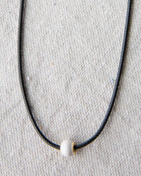 Pearl and Cord Necklace