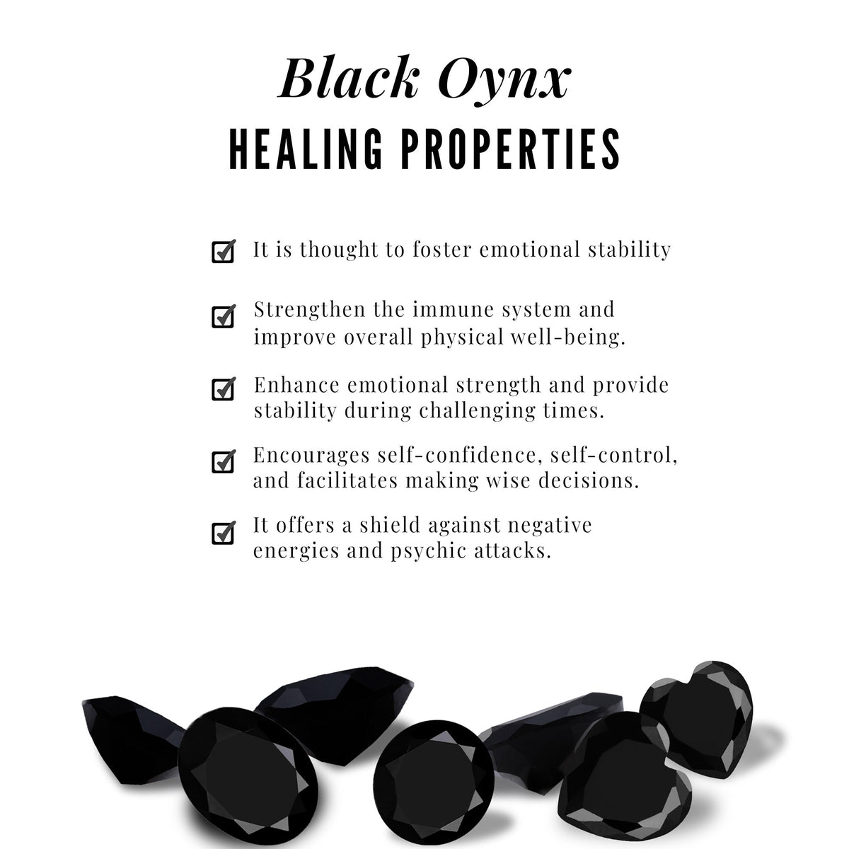 3/4 CT Black Onyx and Diamond Heart Drop Pendant