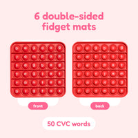 6 Extra CVC Fidget Mats (Word Pop)