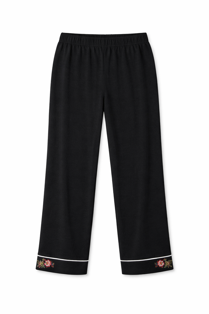 WeloWela women’s Wela Pajama adaptable pant in black, featuring comfortable fabric and relaxed fit for casual wear.