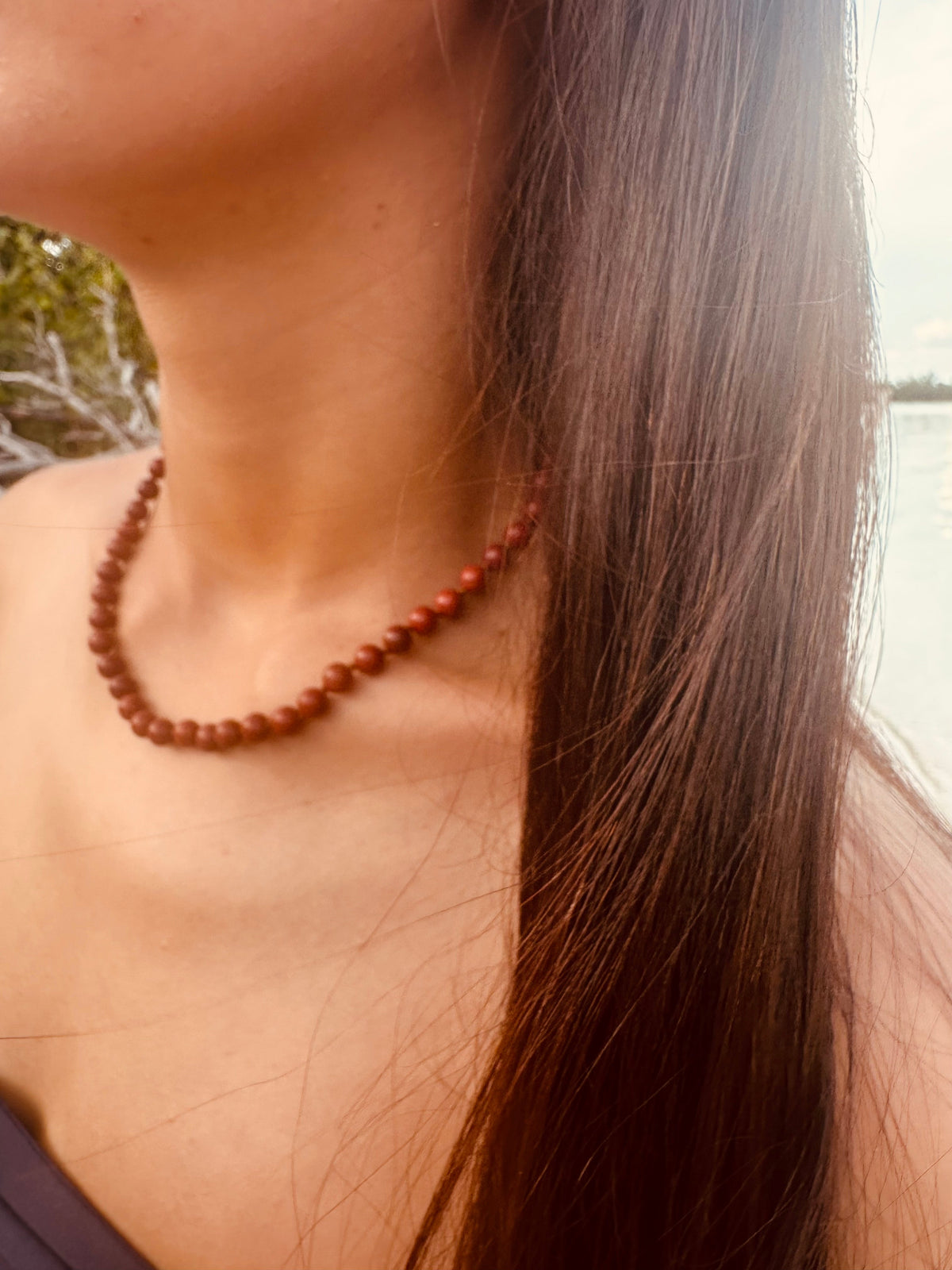 Pure Gemstone + Red Jasper || Necklace