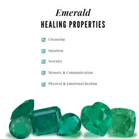 Rosec Jewels emerald 3-stone ring featuring baguette cut real emeralds with certificate, showcasing elegant gold band detail.
