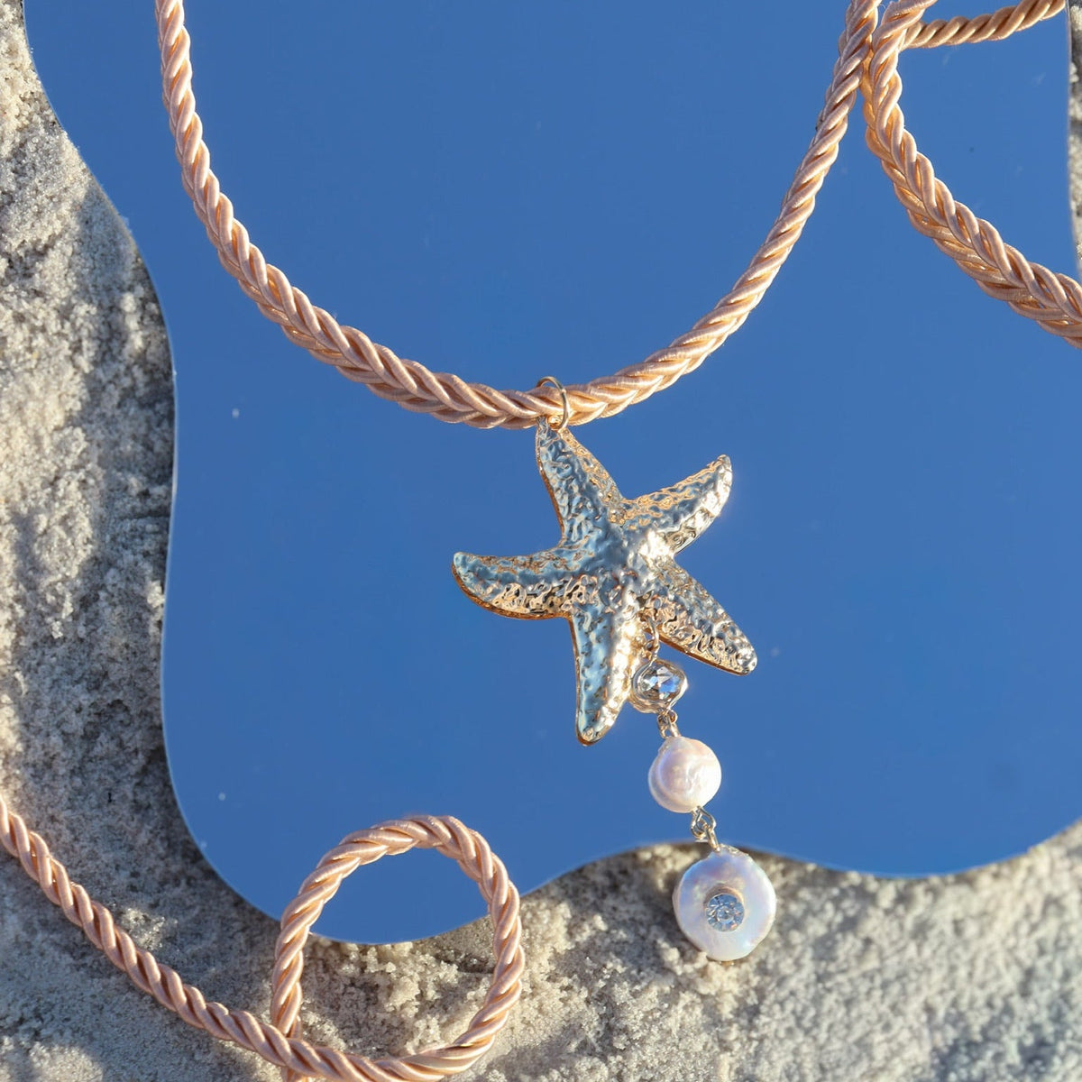 Sea Darling Starfish Rope Necklace