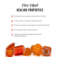 2.7 Carat Fire Opal Pendant Necklace with Diamond Halo