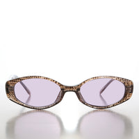 90s Oval Sunglasses with Tinted Lenses - Helena