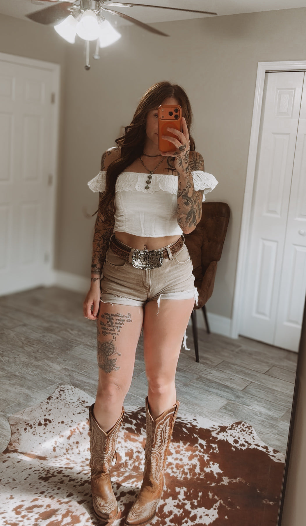 Liv Lace Trim Crop Top