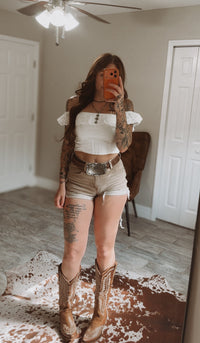 Liv Lace Trim Crop Top