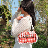 Seaside Sweetheart Shoulder Bag Gingham