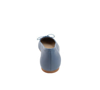 Handmade Belle Blue leather bag by Menina Step, showcasing detailed craftsmanship and vibrant blue leather material.