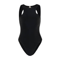 The Jupiter Open-back Recycled One-piece Swimsuit in Black