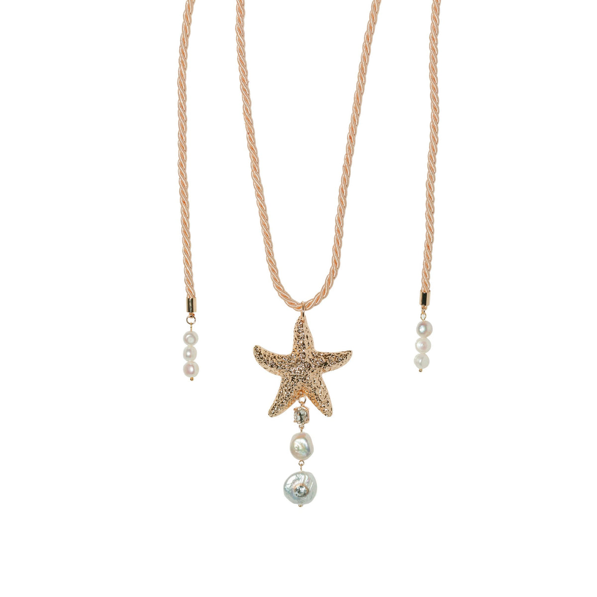 Sea Darling Starfish Rope Necklace