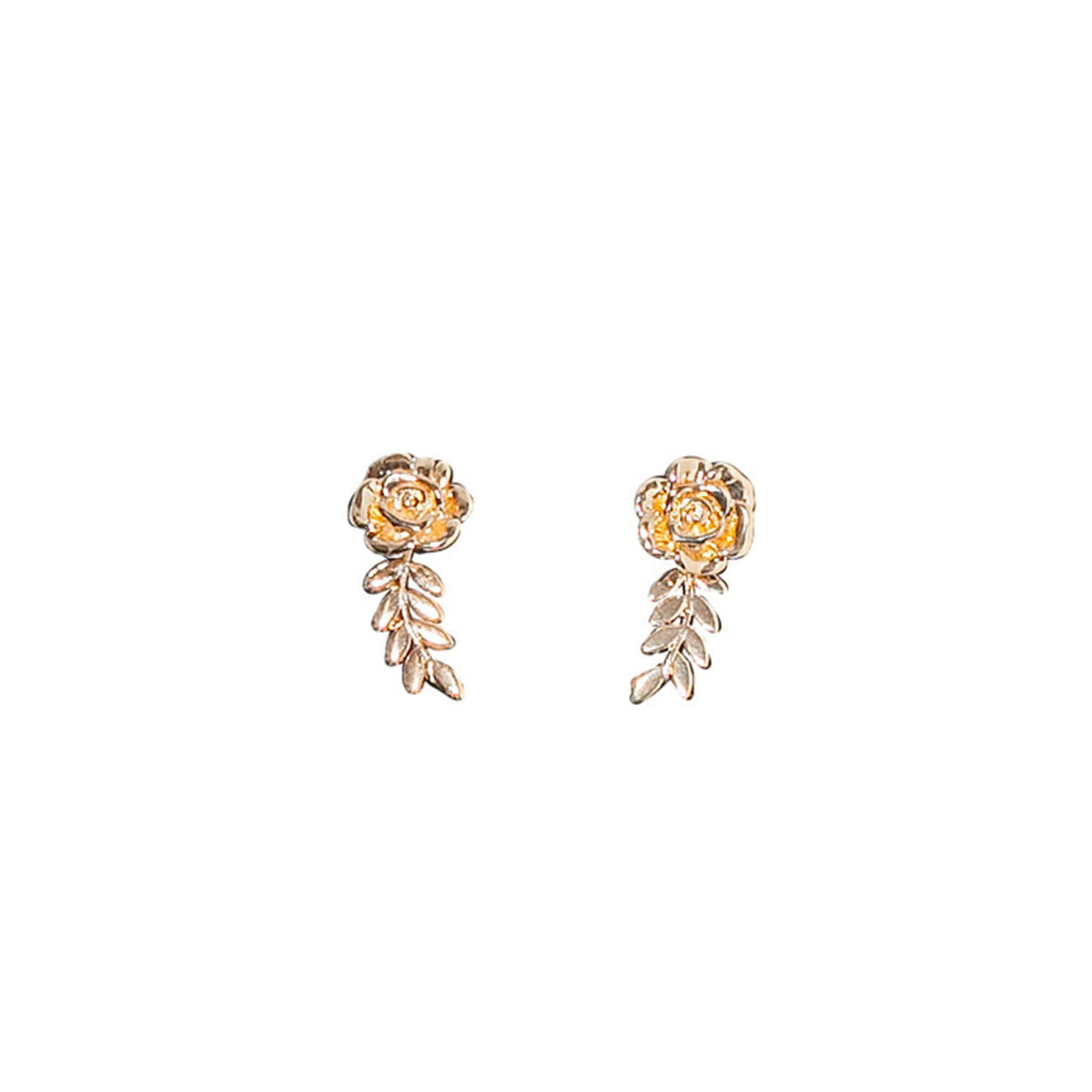 Amour Rose Floral Stud Earrings