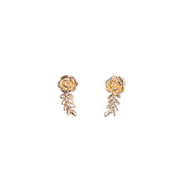Amour Rose Floral Stud Earrings