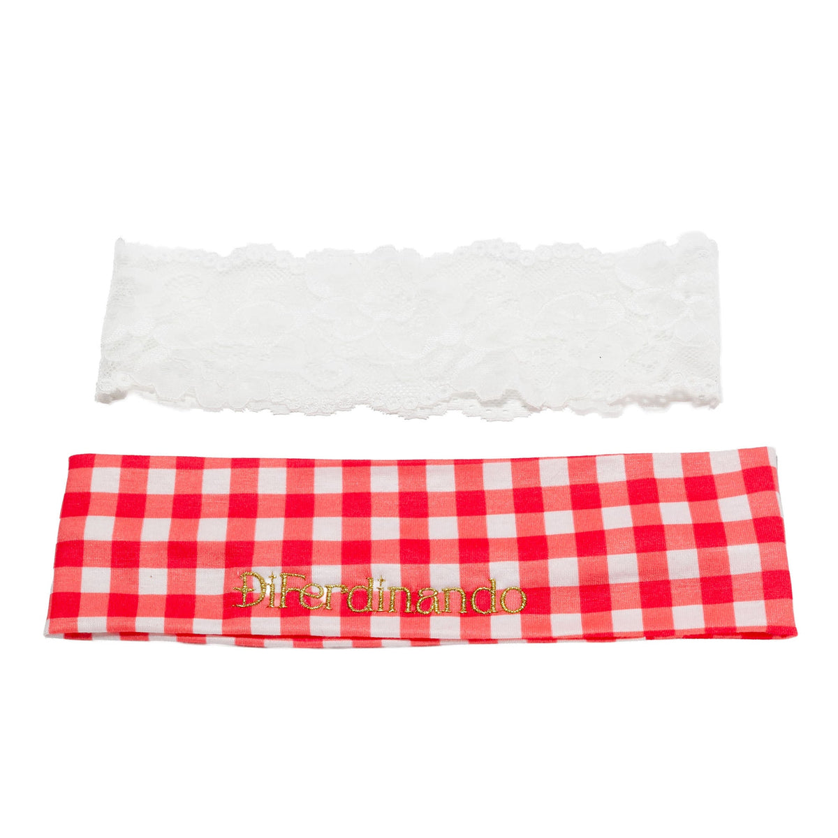 Seaside Sweetheart Headband Set Gingham & Lace