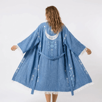 Eye and Moon Boho Kimono