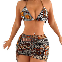 Women's Bikini Swimsuit Beach Separated Swimwear Sexy Three Piece Bikini