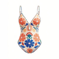 Women's Printed Bohemian Flowy Sling Vacation Style Swimsuit