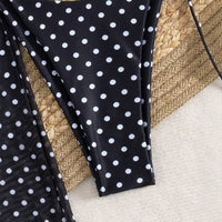 Sexy Tie Bikini Three Piece Swimsuit Polka Dot Accessories Sports Style