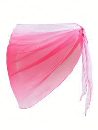 Vacation Loose Casual Bikini Beach Apron Gradient Color Multiple Colors