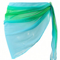 Vacation Loose Casual Bikini Beach Apron Gradient Color Multiple Colors